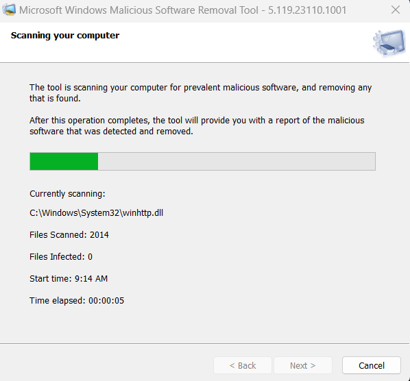 Scanning your computer